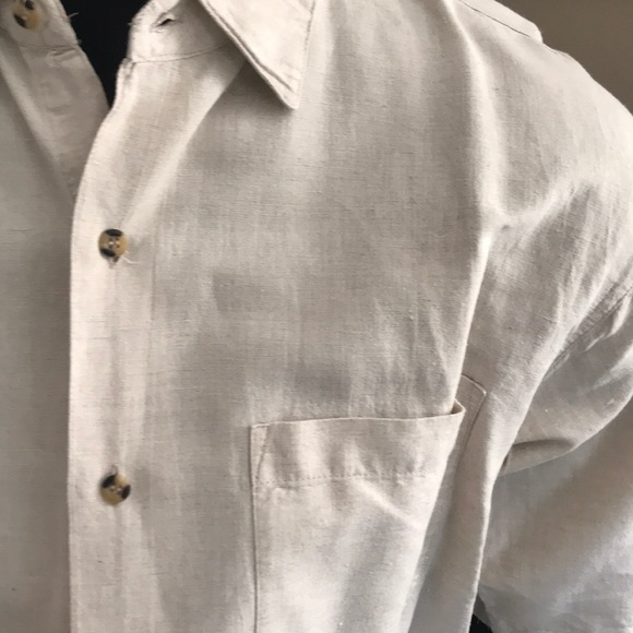 InPrivate 60/40 Linen/cotton button down shirt XL - Picture 3 of 4